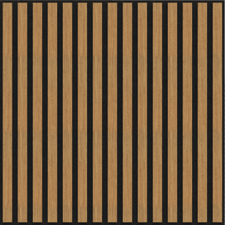 Mexen Linea 15 akustický nástěnný panel 60 x 60 cm (4ks), plsť 9 mm, technická dýha, Dub Classic - S110-60607-15-041