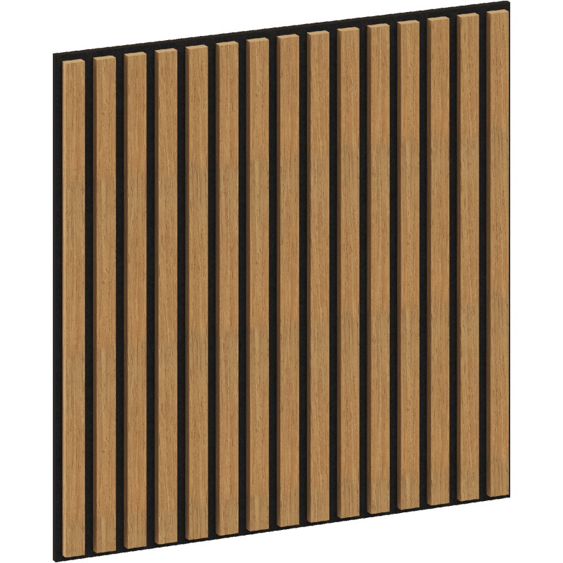 Mexen Linea 15 akustický nástěnný panel 60 x 60 cm (4ks), plsť 9 mm, technická dýha, Dub Classic - S110-60607-15-041
