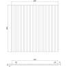 Mexen Linea 15 akustický nástěnný panel 60 x 60 cm (4ks), plsť 9 mm, technická dýha, Dub Classic - S110-60607-15-041