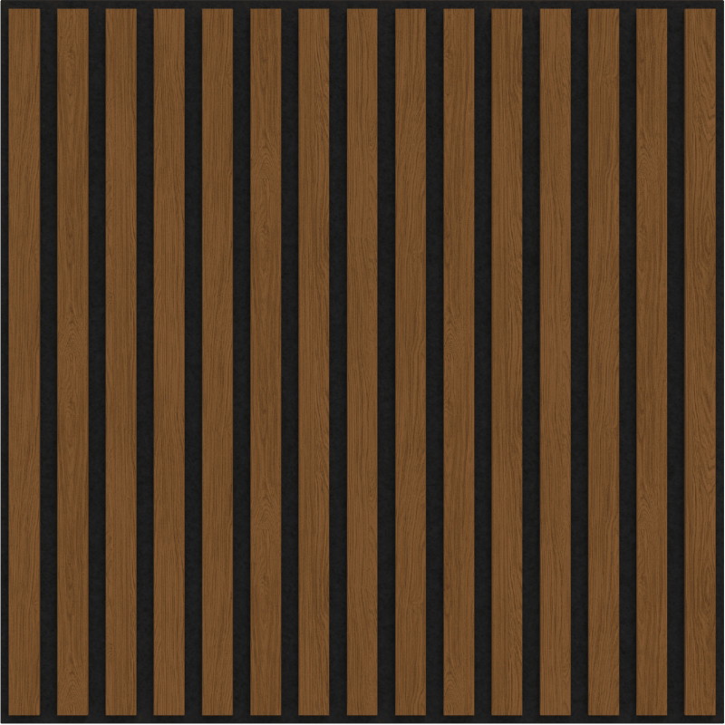 Mexen Linea 15 akustický nástěnný panel 60 x 60 cm (4ks), plsť 9 mm, technická dýha, přírodní dub - S110-60607-15-042
