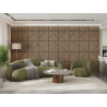 Mexen Linea 25 akustický nástěnný panel 60 x 60 cm (4 ks), plsť 9 mm, technická dýha, bělený dub - S110-60607-25-040