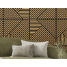 Mexen Linea 25 akustický nástěnný panel 60 x 60 cm (4 ks), plsť 9 mm, technická dýha, Dub Classic - S110-60607-25-041