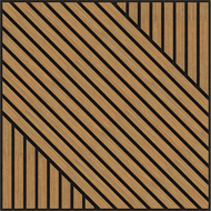 Mexen Linea 26 akustický nástěnný panel 60 x 60 cm (4 ks), plst 9 mm, technická dýha, Dub Classic - S110-60607-26-041