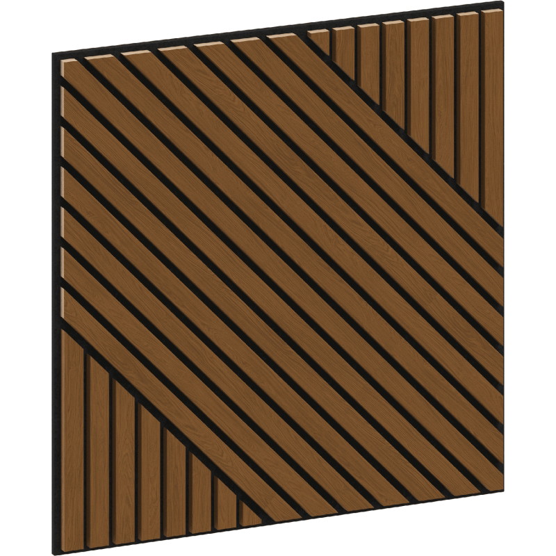 Mexen Linea 26 akustický nástěnný panel 60 x 60 cm (4 ks), plsť 9 mm, technická dýha, Dub Natural - S110-60607-26-042