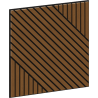Mexen Linea 26 akustický nástěnný panel 60 x 60 cm (4 ks), plsť 9 mm, technická dýha, Dub Natural - S110-60607-26-042
