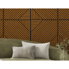 Mexen Linea 26 akustický nástěnný panel 60 x 60 cm (4 ks), plsť 9 mm, technická dýha, Dub Natural - S110-60607-26-042