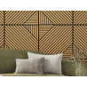Mexen Linea 26 akustický nástěnný panel 60 x 60 cm (4 ks), plst 9 mm, technická dýha, Dub Classic - S110-60607-26-041