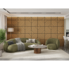 Mexen Linea 26 akustický nástěnný panel 60 x 60 cm (4 ks), plst 9 mm, technická dýha, Dub Classic - S110-60607-26-041