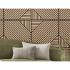 Mexen Linea 26 akustický nástěnný panel 60 x 60 cm (4 ks), plsť 9 mm, technická dýha, bělený dub - S110-60607-26-040