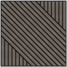 Mexen Linea 26 akustický nástěnný panel 60 x 60 cm (4ks), plsť 9 mm, technická dýha, Šedý Dub - S110-60607-26-043