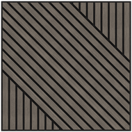 Mexen Linea 26 akustický nástěnný panel 60 x 60 cm (4ks), plsť 9 mm, technická dýha, Šedý Dub - S110-60607-26-043