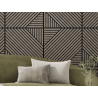 Mexen Linea 26 akustický nástěnný panel 60 x 60 cm (4ks), plsť 9 mm, technická dýha, Šedý Dub - S110-60607-26-043