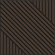 Mexen Linea 26 akustický stěnový panel 60 x 60 cm (4ks), plsť 9 mm, technická dýha, Dub Mocca - S110-60607-26-045