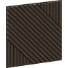 Mexen Linea 26 akustický stěnový panel 60 x 60 cm (4ks), plsť 9 mm, technická dýha, Dub Mocca - S110-60607-26-045