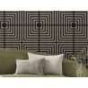 Mexen Linea 02 akustický nástěnný panel 60 x 60 cm (4 ks), plsť 9 mm, technická dýha, Šedý Dub - S110-60607-02-043