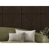 Mexen Linea 02 akustický nástěnný panel 60 x 60 cm (4ks), plsť 9 mm, technická dýha, Mocca dub - S110-60607-02-045