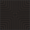 Mexen Linea 02 akustický stěnový panel 60 x 60 cm (4ks), plsť 9 mm, technická dýha, Černý Dub - S110-60607-02-046