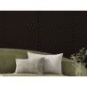 Mexen Linea 01 akustický stěnový panel 60 x 60 cm (4 ks), filc 9 mm, technická dýha, Černý Dub - S110-60607-01-046