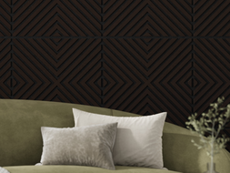 Mexen Linea 01 akustický stěnový panel 60 x 60 cm (4 ks), filc 9 mm, technická dýha, Černý Dub - S110-60607-01-046