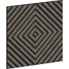 Mexen Linea 03 akustický nástěnný panel 60 x 60 cm (4 ks), plsť 9 mm, technická dýha, Šedý dub - S110-60607-03-043