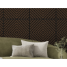 Mexen Linea 03 akustický stěnový panel 60 x 60 cm (4 ks), plsť 9 mm, technická dýha, Dub Mocca - S110-60607-03-045