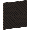 Mexen Linea 03 akustický nástěnný panel 60 x 60 cm (4 ks), plsť 9 mm, technická dýha, Černý Dub - S110-60607-03-046