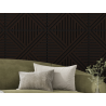 Mexen Linea 05 akustický nástěnný panel 60 x 60 cm (4 ks), plsť 9 mm, technická dýha, Černý dub - S110-60607-05-046