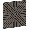 Mexen Linea 06 akustický nástěnný panel 60 x 60 cm (4ks), plsť 9 mm, technická dýha, Šedý Dub - S110-60607-06-043