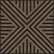 Mexen Linea 06 akustický nástěnný panel 60 x 60 cm (4 ks), plsť 9 mm, technická dýha, Tmavý ořech - S110-60607-06-044