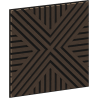 Mexen Linea 06 akustický nástěnný panel 60 x 60 cm (4ks), plsť 9 mm, technická dýha, Mocca dub - S110-60607-06-045