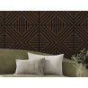 Mexen Linea 06 akustický nástěnný panel 60 x 60 cm (4ks), plsť 9 mm, technická dýha, Mocca dub - S110-60607-06-045