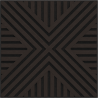 Mexen Linea 06 akustický nástěnný panel 60 x 60 cm (4ks), plsť 9 mm, technická dýha, Černý Dub - S110-60607-06-046