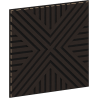 Mexen Linea 06 akustický nástěnný panel 60 x 60 cm (4ks), plsť 9 mm, technická dýha, Černý Dub - S110-60607-06-046