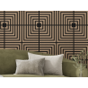 Mexen Linea 02 akustický nástěnný panel 60 x 60 cm (4 ks), plsť 9 mm, technická dýha, Světlý ořech - S110-60607-02-047