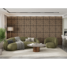 Mexen Linea 05 akustický nástěnný panel 60 x 60 cm (4ks), plsť 9 mm, technická dýha, světlý ořech - S110-60607-05-047