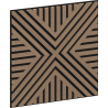 Mexen Linea 06 akustický nástěnný panel 60 x 60 cm (4ks), plsť 9 mm, technická dýha, Světlý ořech - S110-60607-06-047