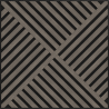 Mexen Linea 08 akustický nástěnný panel 60 x 60 cm (4 ks), plsť 9 mm, technická dýha, Šedý Dub - S110-60607-08-043