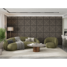 Mexen Linea 08 akustický nástěnný panel 60 x 60 cm (4 ks), plsť 9 mm, technická dýha, Šedý Dub - S110-60607-08-043