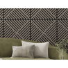 Mexen Linea 08 akustický nástěnný panel 60 x 60 cm (4 ks), plsť 9 mm, technická dýha, Šedý Dub - S110-60607-08-043
