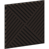 Mexen Linea 08 akustický nástěnný panel 60 x 60 cm (4 ks), plsť 9 mm, technická dýha, Černý dub - S110-60607-08-046