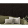 Mexen Linea 08 akustický nástěnný panel 60 x 60 cm (4 ks), plsť 9 mm, technická dýha, Černý dub - S110-60607-08-046