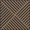 Mexen Linea 08 akustický nástěnný panel 60 x 60 cm (4 ks), plsť 9 mm, technická dýha, Světlý Ořech - S110-60607-08-047