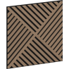 Mexen Linea 08 akustický nástěnný panel 60 x 60 cm (4 ks), plsť 9 mm, technická dýha, Světlý Ořech - S110-60607-08-047
