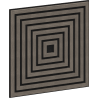 Mexen Linea 13 akustický nástěnný panel 60 x 60 cm (4 ks), plsť 9 mm, technická dýha, Šedý Dub - S110-60607-13-043