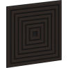Mexen Linea 13 akustický stěnový panel 60 x 60 cm (4ks), plsť 9 mm, technická dýha, Černý dub - S110-60607-13-046
