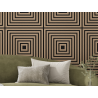Mexen Linea 13 Akustický nástěnný panel 60 x 60 cm (4 ks), plsť 9 mm, technická dýha, Světlý ořech - S110-60607-13-047