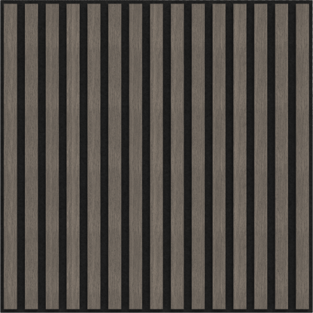 Mexen Linea 15 akustický nástěnný panel 60 x 60 cm (4ks), plsť 9 mm, technická dýha, Šedý Dub - S110-60607-15-043