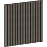 Mexen Linea 15 akustický nástěnný panel 60 x 60 cm (4ks), plsť 9 mm, technická dýha, Šedý Dub - S110-60607-15-043
