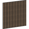 Mexen Linea 15 akustický nástěnný panel 60 x 60 cm (4ks), plsť 9 mm, technická dýha, Tmavý ořech - S110-60607-15-044