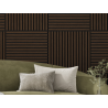 Mexen Linea 15 akustický nástěnný panel 60 x 60 cm (4 ks), plsť 9 mm, technická dýha, Dub Mocca - S110-60607-15-045